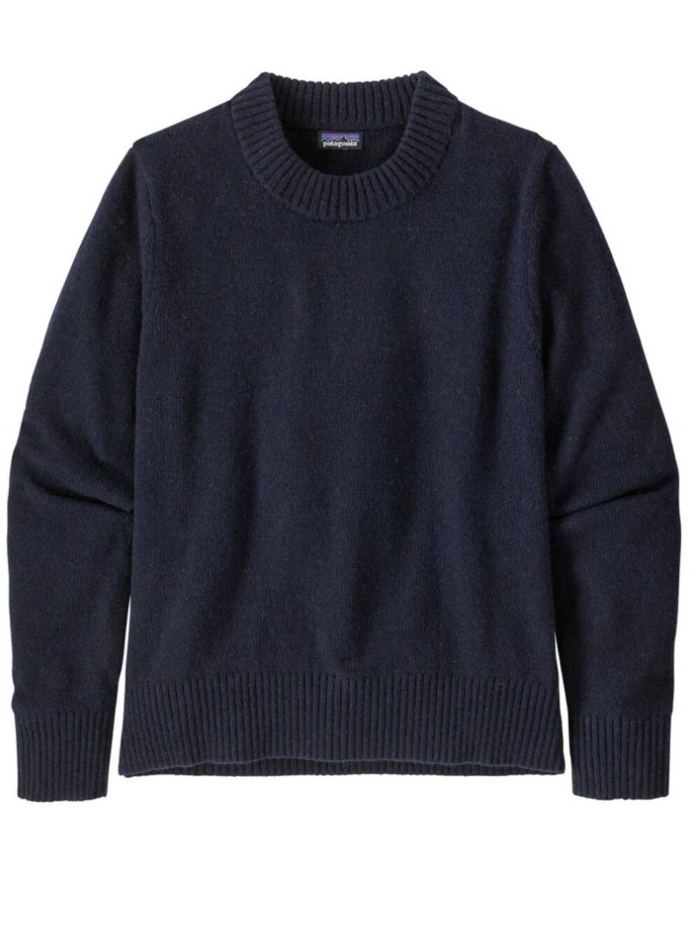Patagonia Navy Blue Women's Recycled Wool Crewneck Sweater Msrp $160